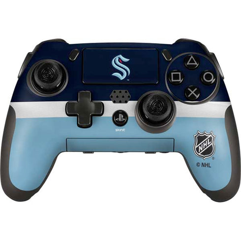 NHL Seattle Kraken Striped PlayStation Scuf Vantage 2 Controller Skin
